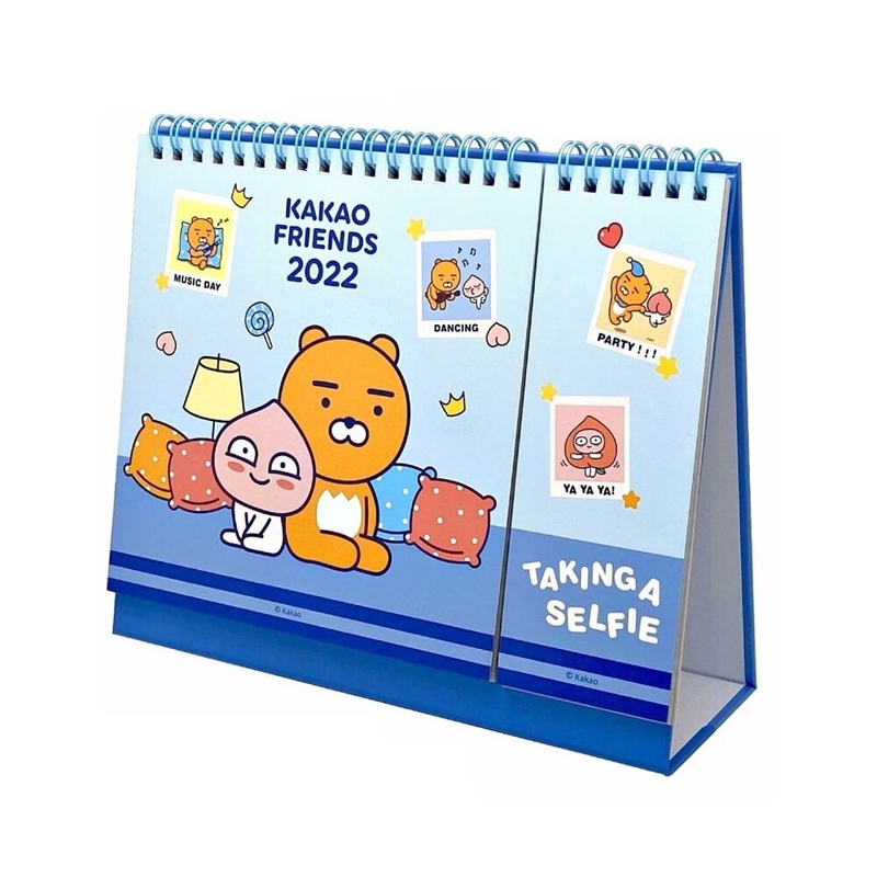 Kakao Friends 港版 2022 座檯 年曆 月曆 家居 桌上 日曆 ryan apeach (香港假期及中國年曆) (B款)