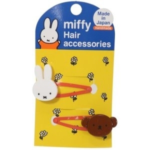 Miffy 米菲 日版 髮夾 瀏海夾 兩個裝 髮飾 頭飾 精緻 可愛 套裝 米菲兔 波里斯