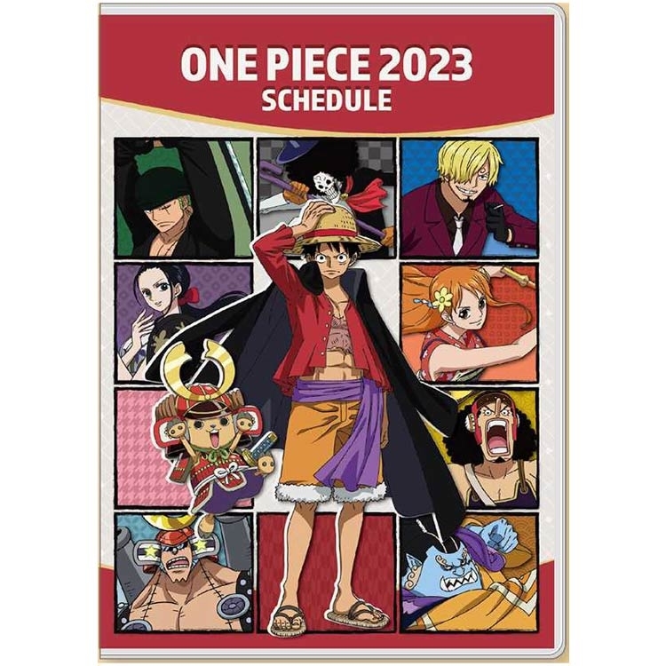 Ensky - One Piece 海賊王 日版 2023 B6 手帳 schedule book 月間 記事簿 筆記本 記事本 筆記簿 備忘錄 64頁 日本假期 航海王