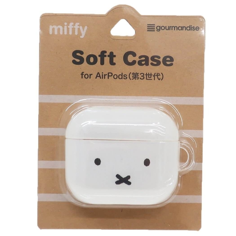 Miffy 米菲 日版 半透明 Apple Airpods 3 耳機 保護套 保護殼 耳機盒 防塵 3代 軟殼 米菲兔 (白)