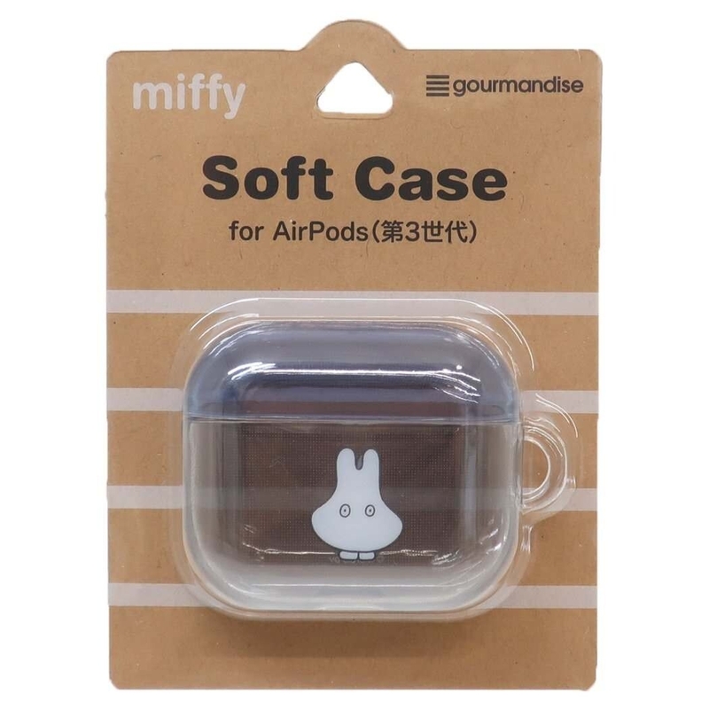 Miffy 米菲 日版 半透明 Apple Airpods 3 耳機 保護套 保護殼 耳機盒 防塵 3代 軟殼 米菲兔 (白x藍)