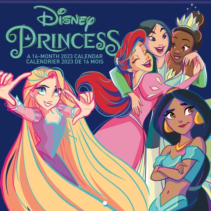 迪士尼 Disney Princess 美版 家居 2023 12"x12" 壁掛 掛曆 掛牆 月曆 裝飾 日曆 年曆 迪士尼公主 (889061)