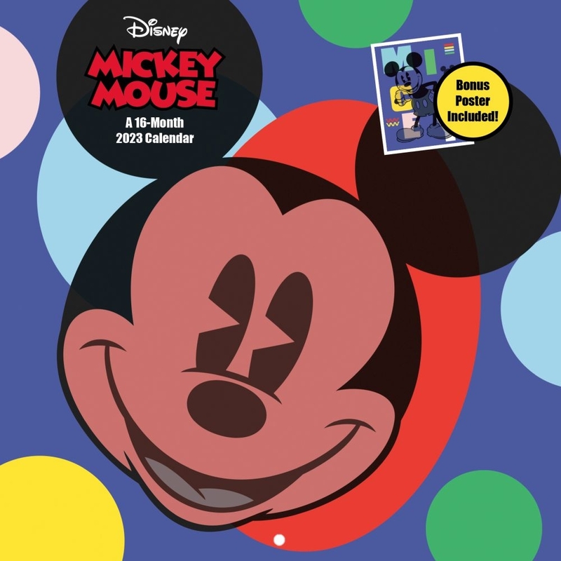 迪士尼 Disney Mickey Mouse 米奇老鼠 美版 家居 2023 12"x12" 壁掛 掛曆 掛牆 月曆 裝飾 日曆 年曆 米奇 (891767)