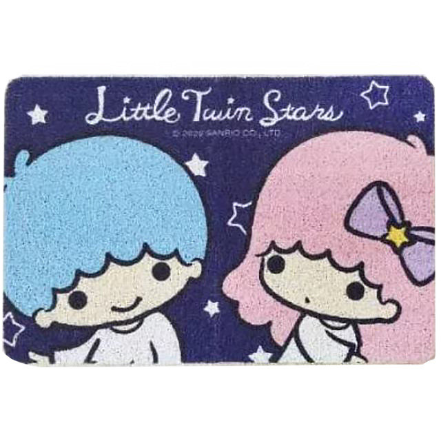 Sanrio - Little twin stars 正版 家居 長方形 刮泥絲圈 門口 地墊 防滑 門墊 玄關 地毯 地氈 露台 陽台 雙子星 kiki lala 雙星仙子