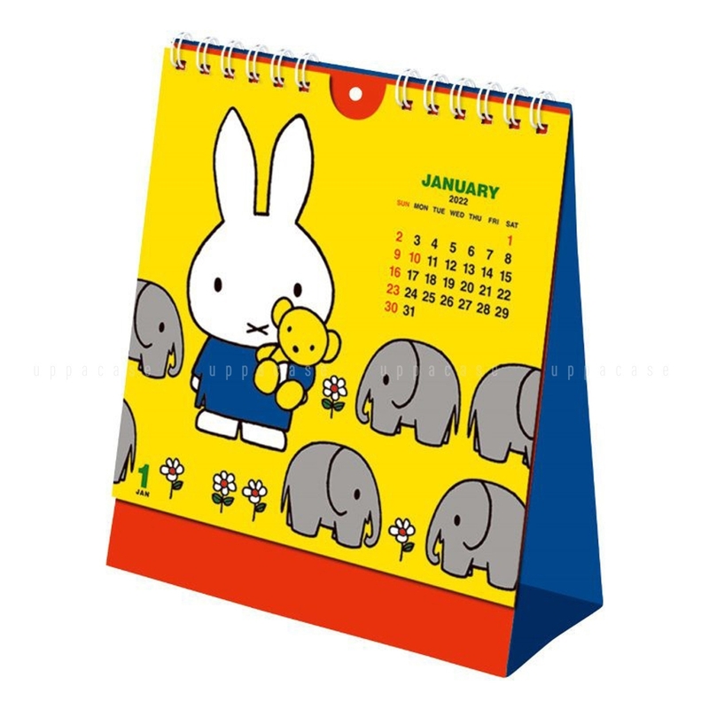Miffy 米菲 日版 桌上 2022 座檯 月曆 年曆 家居 線圈 桌曆 日曆 米菲兔 (日本假期)