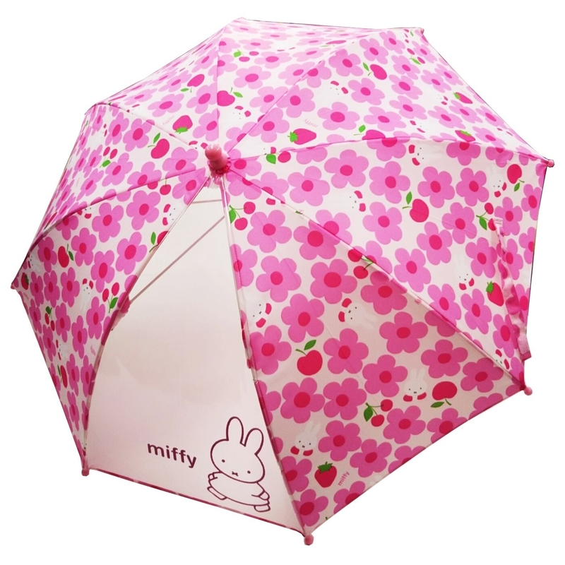 Miffy 米菲 日版 兒童 雨傘 長遮 彎手柄 長傘 戶外 便攜 米菲兔 flower garden 造型 (40cm)